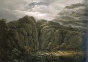 Johan Christian Dahl norwegian mountain landscape oil painting on canvas